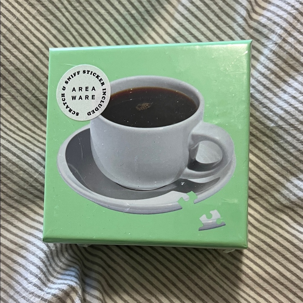 AREAWARE mini scratch and sniff coffee puzzle